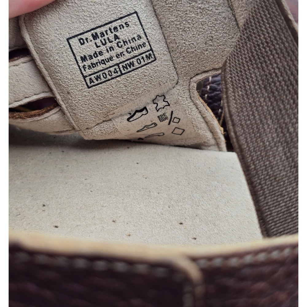 Vintage Y2K Dr. Martens Lula Fisherman Sandals Brown Leather Mens 11 Rare Chunky - Picture 5 of 12